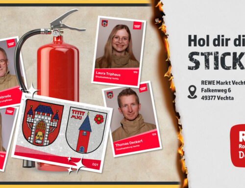 Feuerwehren der Stadt Vechta bringen gemeinsames Stickerheft raus